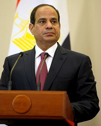 Portrait du président égyptien Abdel Fattah Al-Sissi