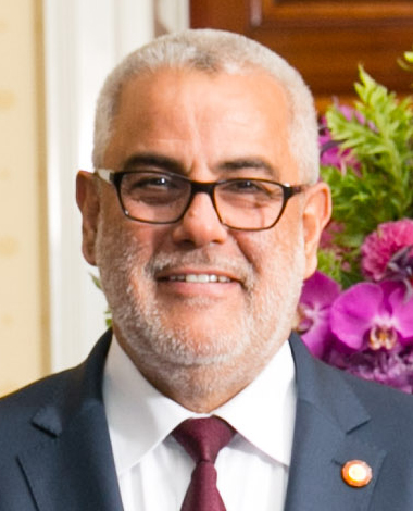 Portrait d’Abdelilah Benkirane, chef du gouvernement marocain