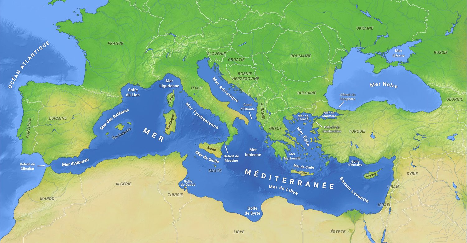 Découvrez les 23 capitales des pays riverains de la Méditerranée.