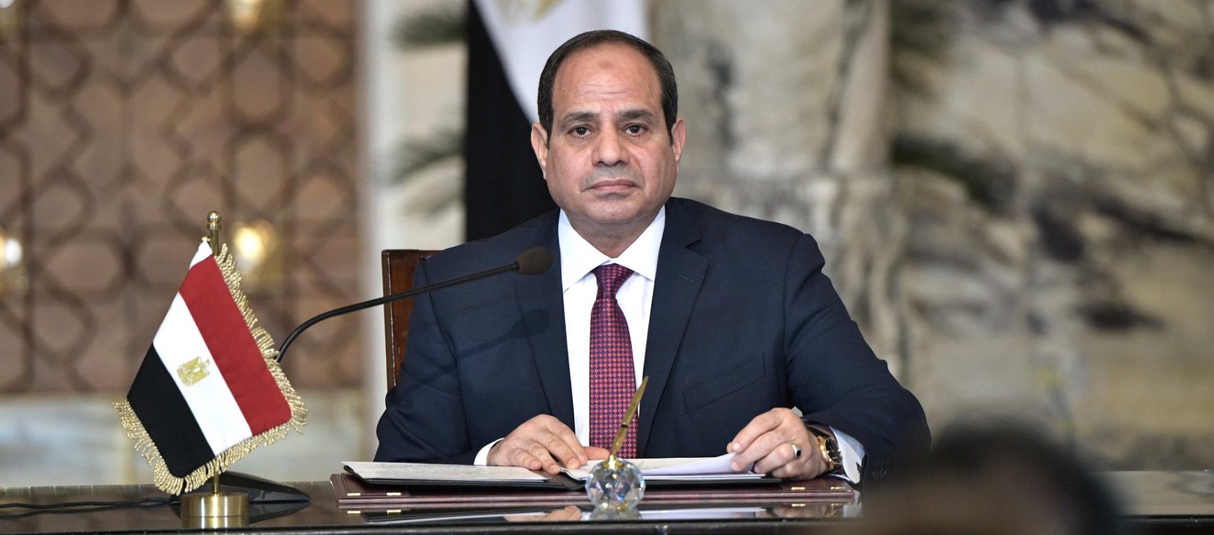 El Sisi talking about “collaboration with Israel” in a CBS interview 1