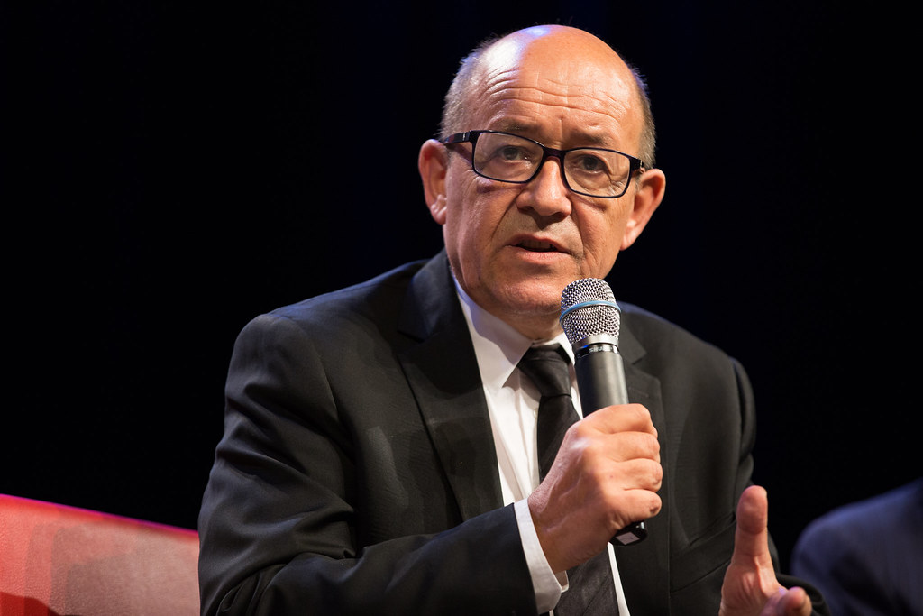 Liban : Jean-Yves Le Drian le Ministre des affaires étrangères de la France en visite officielle : 