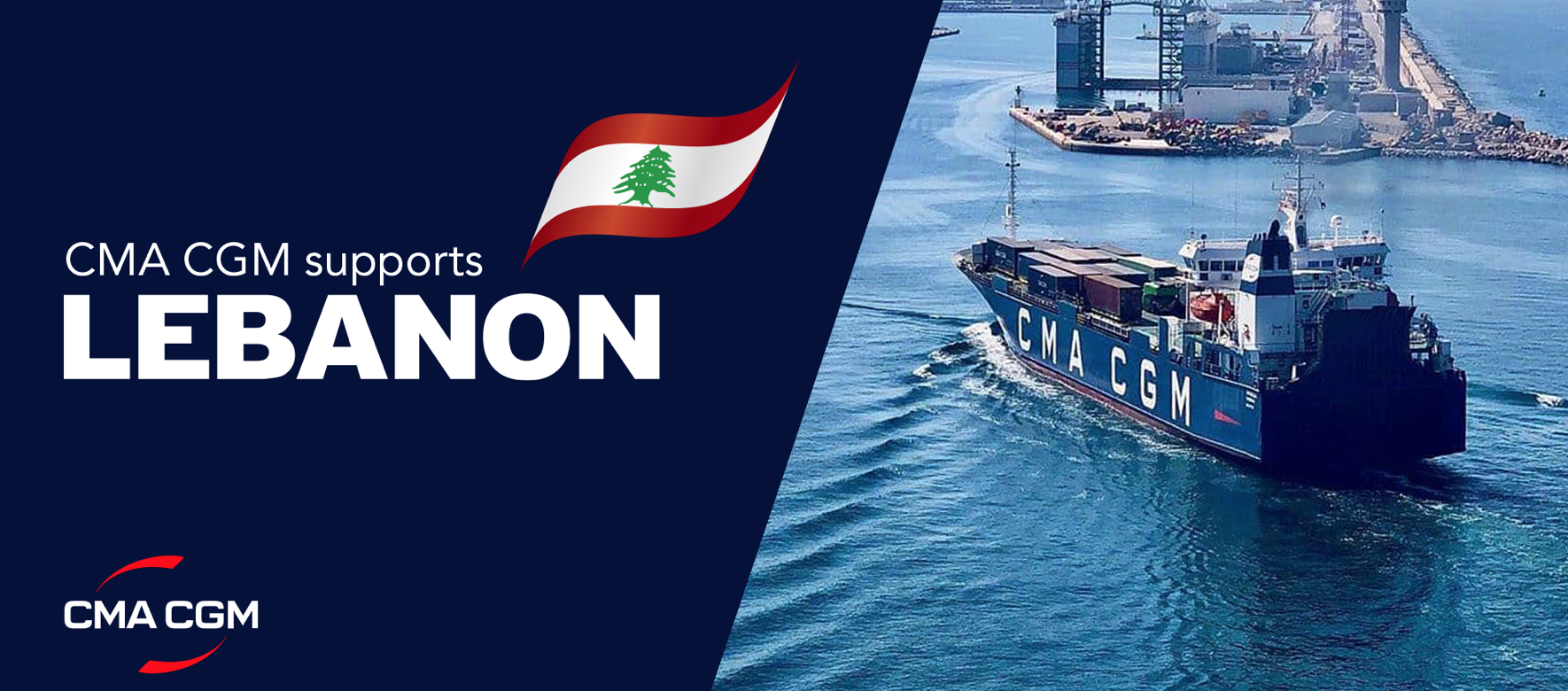 Marseille : Le groupe CMA-CGM lance l’opération « Un bateau pour le Liban «