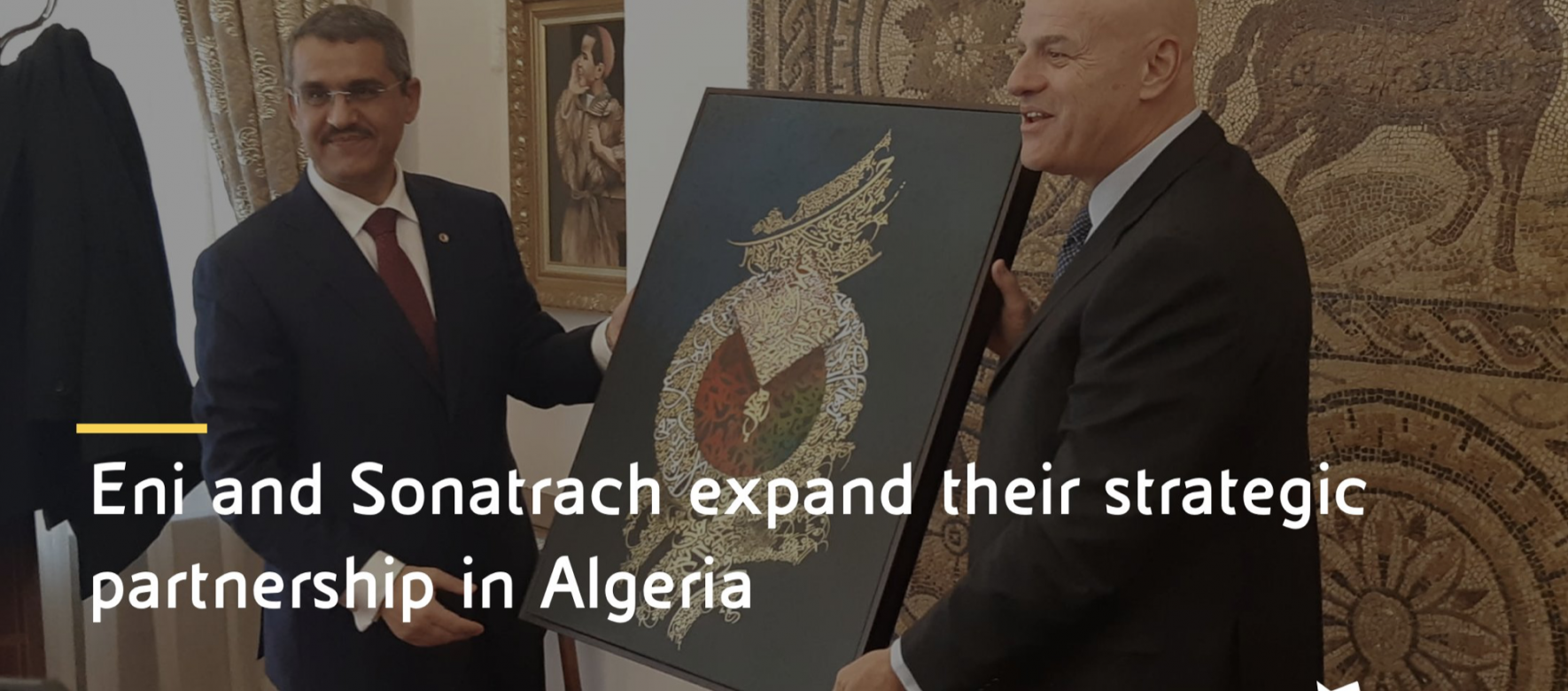 Algérie : Le producteur italien Eni et la société d’Etat Sonatrach ont signé un accord sur le développement de ressources supplémentaires de 135 millions de barils de pétrole dans le bassin à terre de Berkine