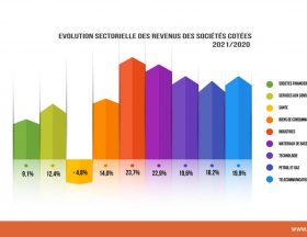 Tunisie : Les 27 sociétés du secteur financier coté ont affiché un chiffre d’affaires en hausse de 9,1 % à 2,4 milliards de dollars au terme de l’année 2021 3