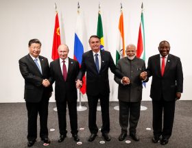 Informal meeting of the BRICS during the 2019 G20 Osaka summit