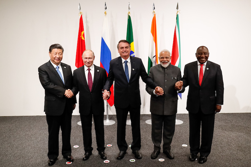 Informal meeting of the BRICS during the 2019 G20 Osaka summit
