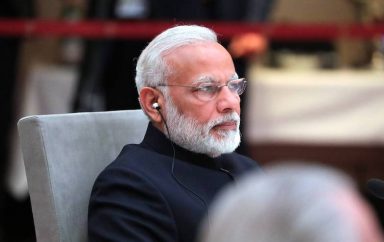Prime Minister of India Narendra Modi at an informal meeting of heads of state and government of the BRICS countries Hamburg 2017
