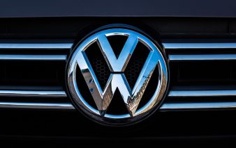 VOLKSWAGEN badge on a car