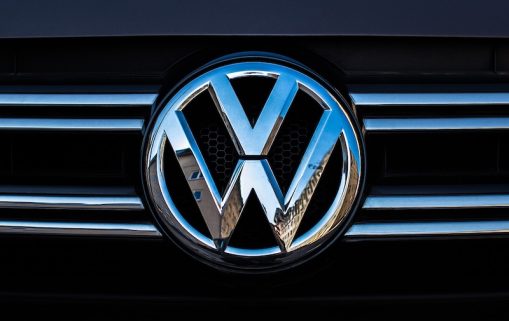 VOLKSWAGEN badge on a car