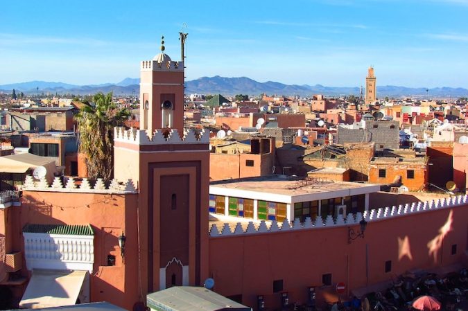 Marrakech skyline view