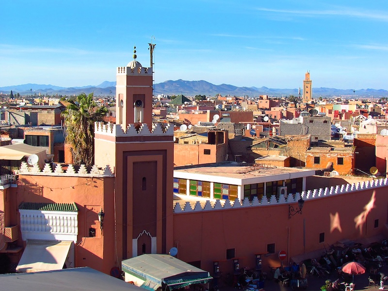 Marrakech skyline view