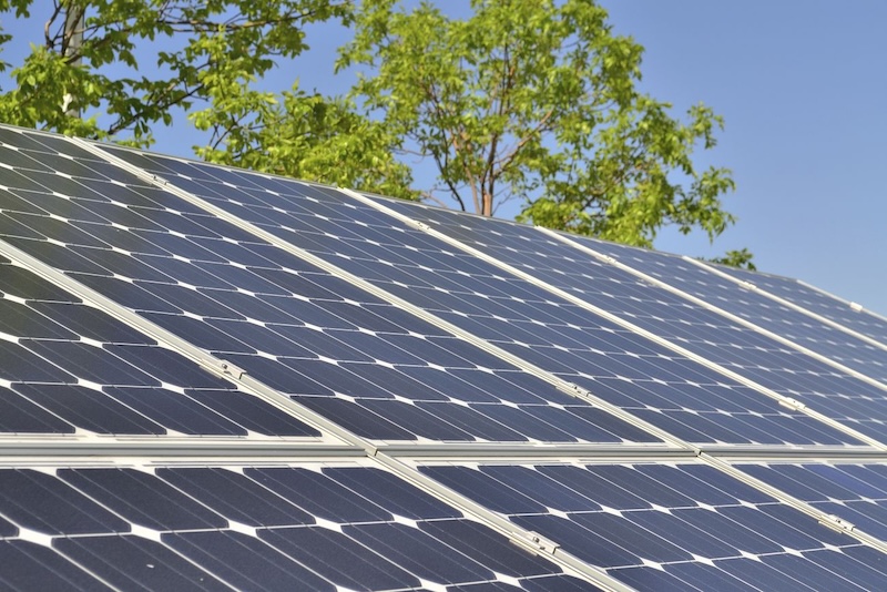 Solar cell panel. Original public domain image from Wikimedia Commons