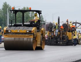 Civilian and active duty Airmen assigned to the 773d Civil Engineer Squadron perform roadway maintenance, repaving, and replacement of concrete pads on the runway areas on Joint Base Elmendorf Richardson, Alaska, Aug. 1, 2019. Civil engineer Airmen keep military facilities, utilities, roadways and runways in peak condition to support the diverse and challenging missions demanded of America's Air Force every day. (U.S. Air Force photo/Justin Connaher). Original public domain image from Flickr