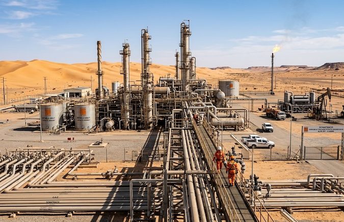 Firefly Gemini Flash Photo réelle blocs pétroliers et gaziers en Algérie 18562