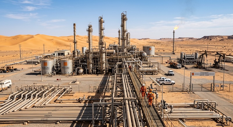 Firefly Gemini Flash Photo réelle blocs pétroliers et gaziers en Algérie 18562