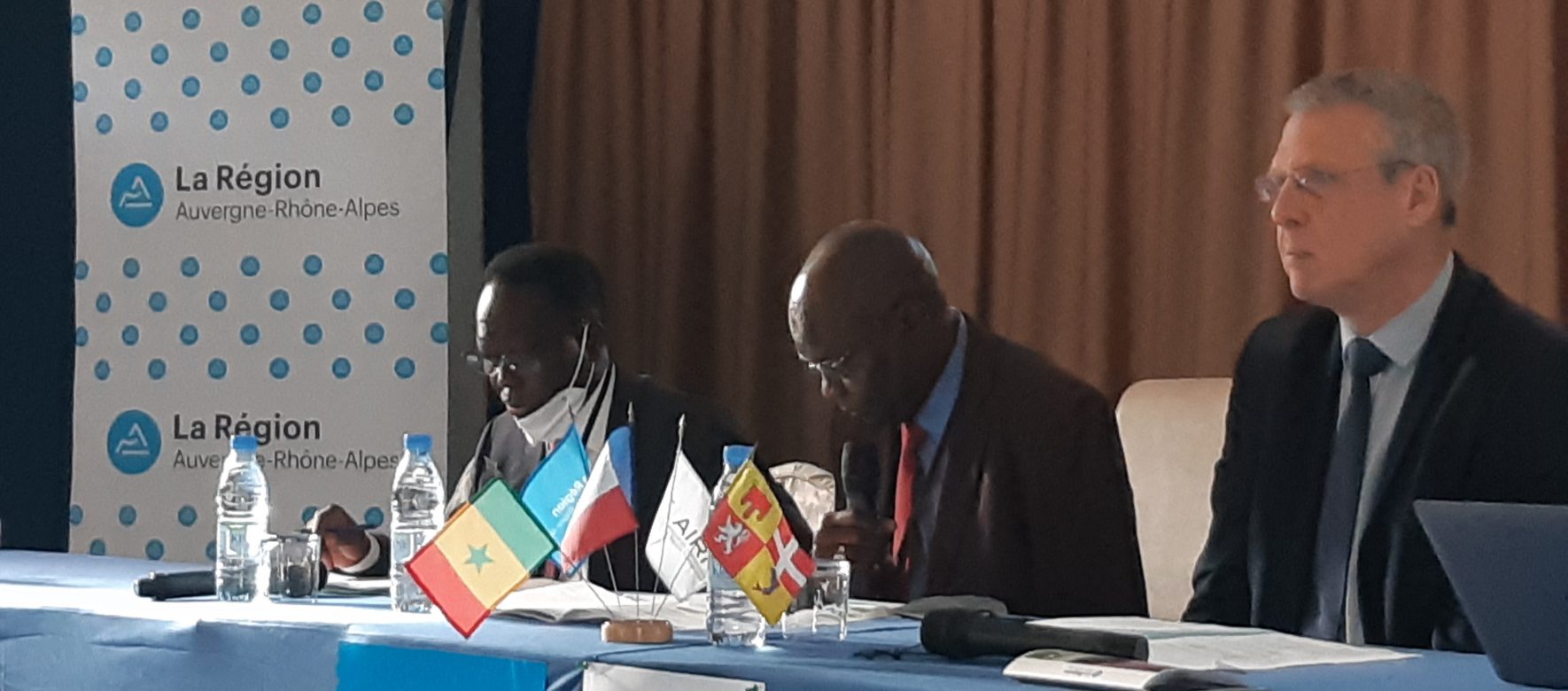 P Meunier Adama Diouf Forum Mondial de l eau à DAKAR