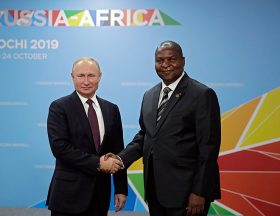 Vladimir Putin Faustin Touadera 2019