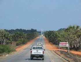 Bridge crossing Cuanza River Angola
