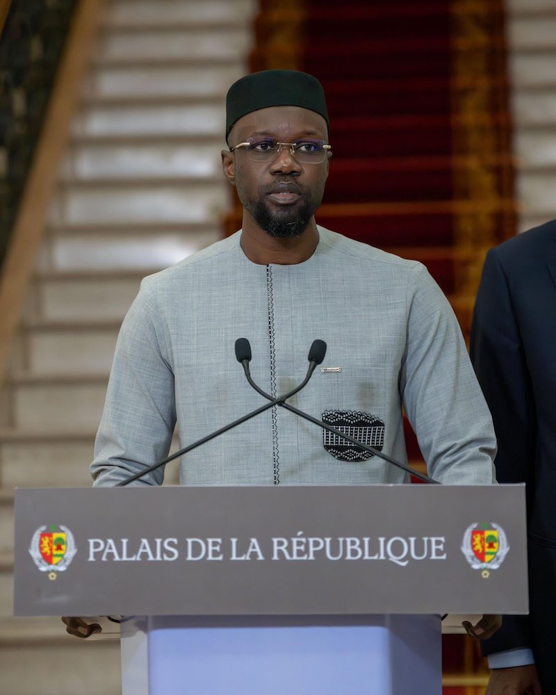 SENEGAL annonce gouvernement Sonko