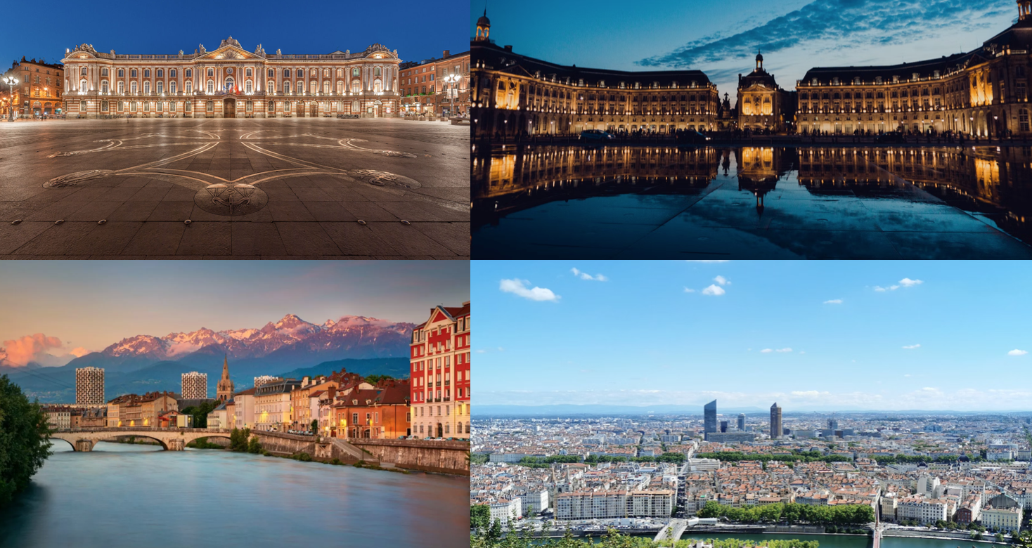 montage villes