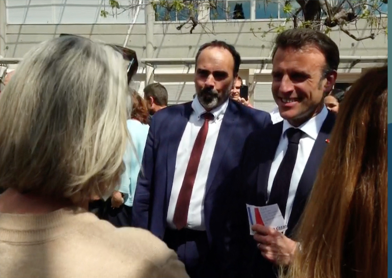 Macron Ganges Enseignants