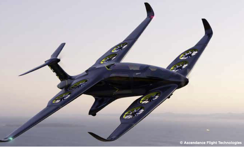 Avion vert ©Ascendance Flight Techologies
