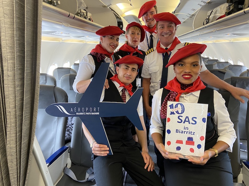Biarritz scandinavian airlines 10 ans
