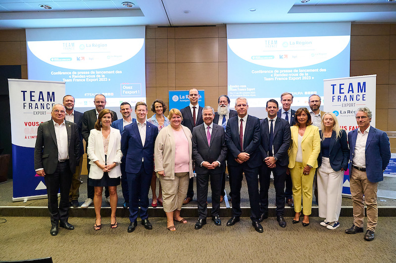 La Team France Export Auvergne Rhone Alpes septembre 2023 ©J.Fotso CCIR