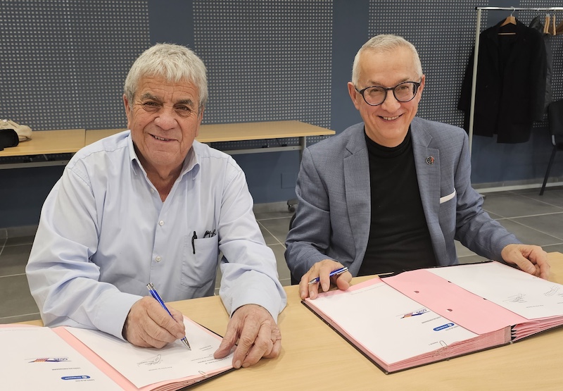 Max RASPAIL et Gilbert MARCELLI Signature convention CCI Ventoux Sud