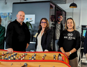 Equipe Belle de Mai et Guillaume GOury President Incubateur