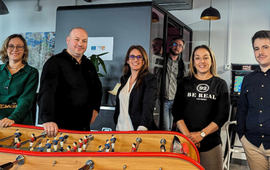 Equipe Belle de Mai et Guillaume GOury President Incubateur