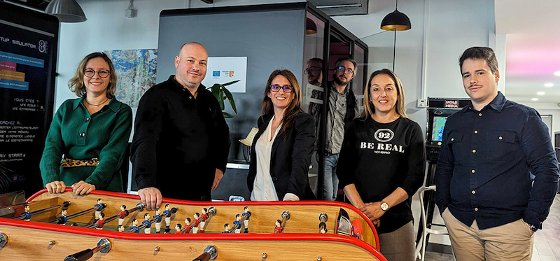 Equipe Belle de Mai et Guillaume GOury President Incubateur