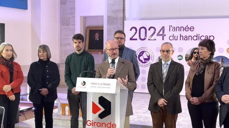 Gironde bordeaux Vœux 2024 Handicap gleyze 2