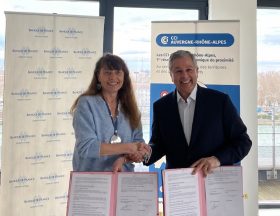 Kathie Werquin Wattebled Banque de France et PhGuérand Président CCI de région Auvergne Rhône Alpes 17012024