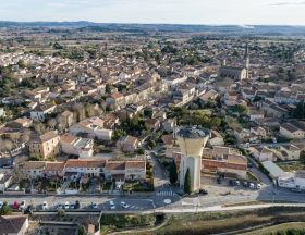 vue aérienne oblique, photo numérique