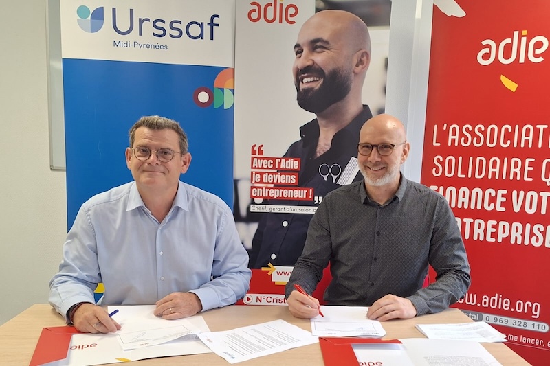 Urssaf Midi pyrénée adie partenariat