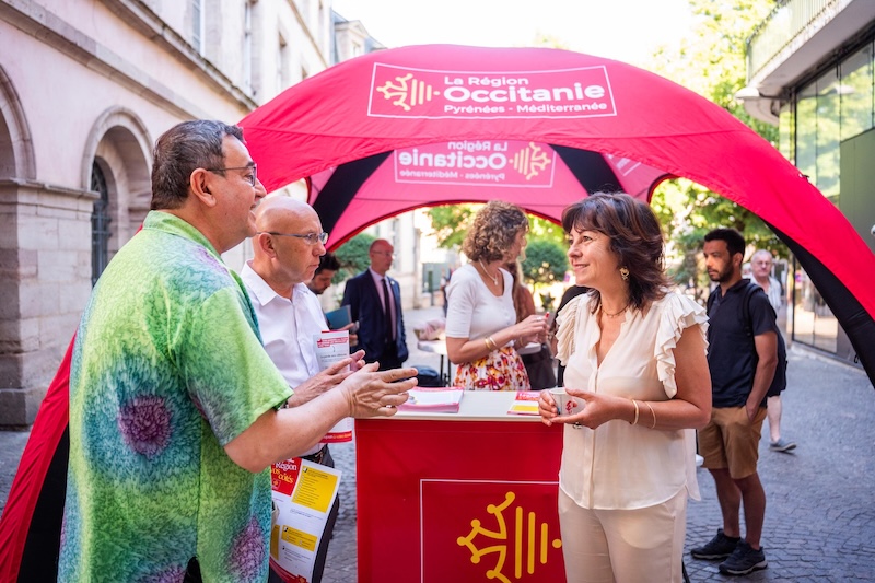 Région Occitanie Tournée citoyenne marché Rodez