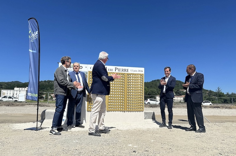 Ales pose première pierre Presajeo