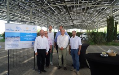 Ombrières photovoltaïques des parcs Spirou et Wave Island Vaucluse