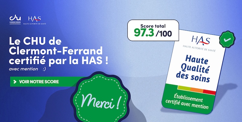 CHU Clermont ferrand certif HAS