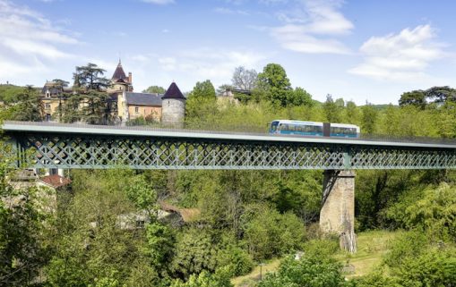 Région Auvergne Rhône Alpes BHNS Trevoux Lyon travaux