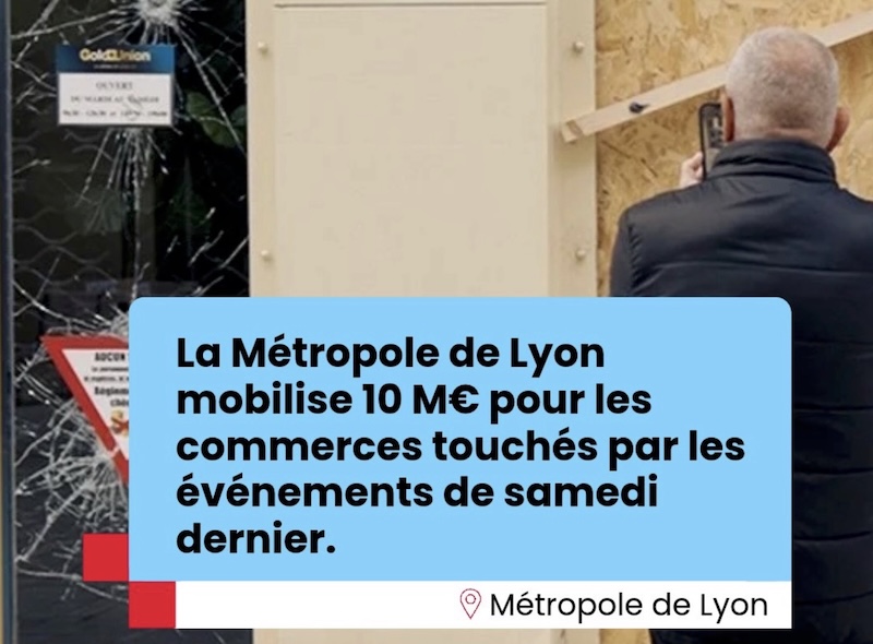 Lyon 10 millions d'euros pour les commerçants