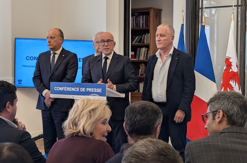 Nice emeutes aides aux commerçants Ciotti Discours